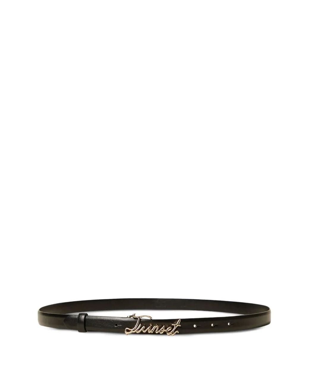 Twinset White Logo Belt