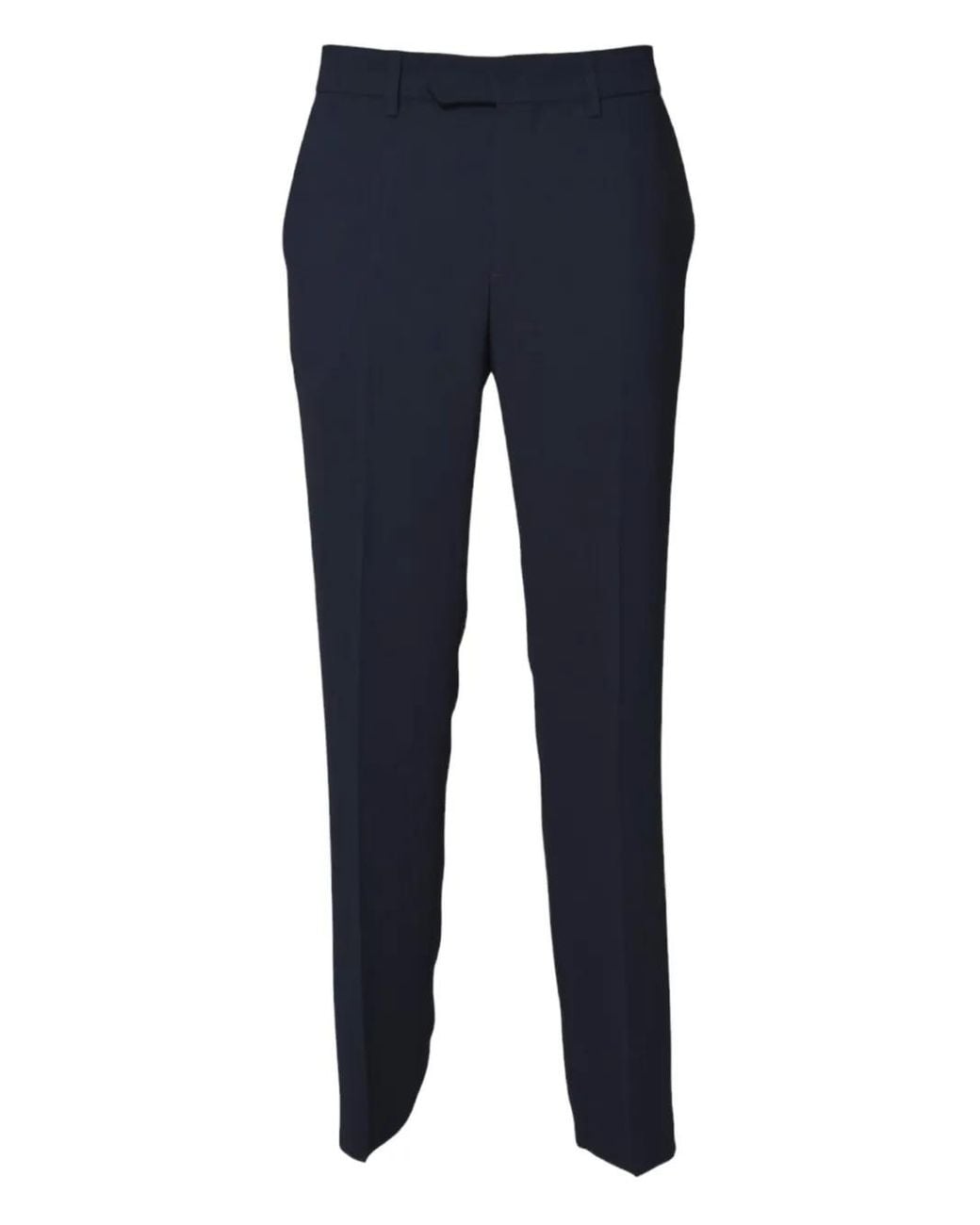 Aspesi Blue Pressed-Crease Trousers