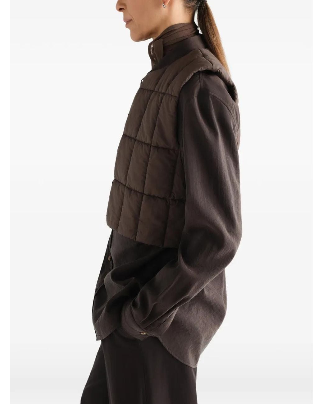 Lemaire Brown Padded Vest