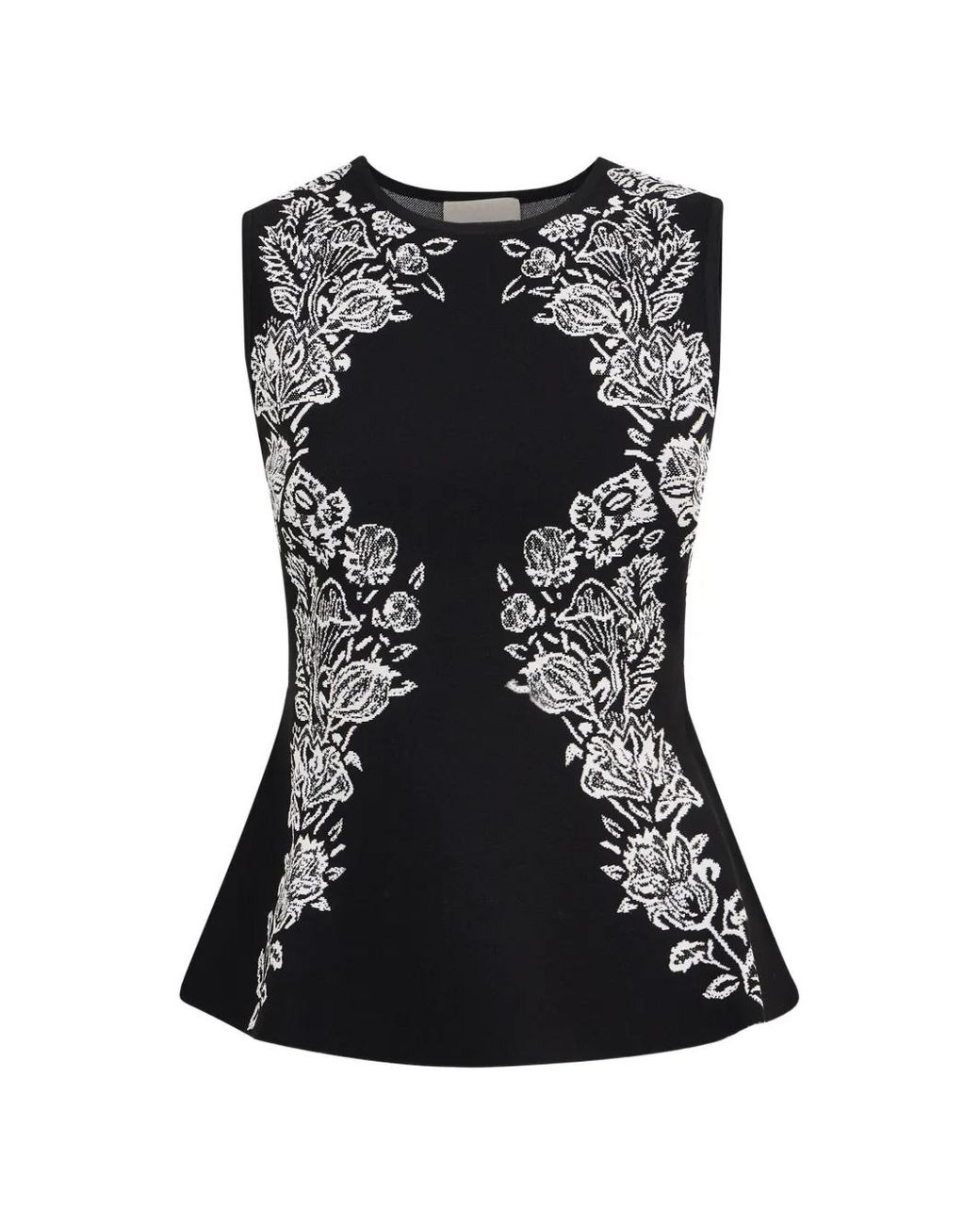 Ulla Johnson Black Vanna Jacquard Top
