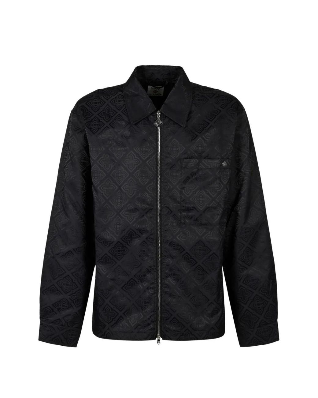 Casablanca Black Monogram-Jacquard Jacket for men