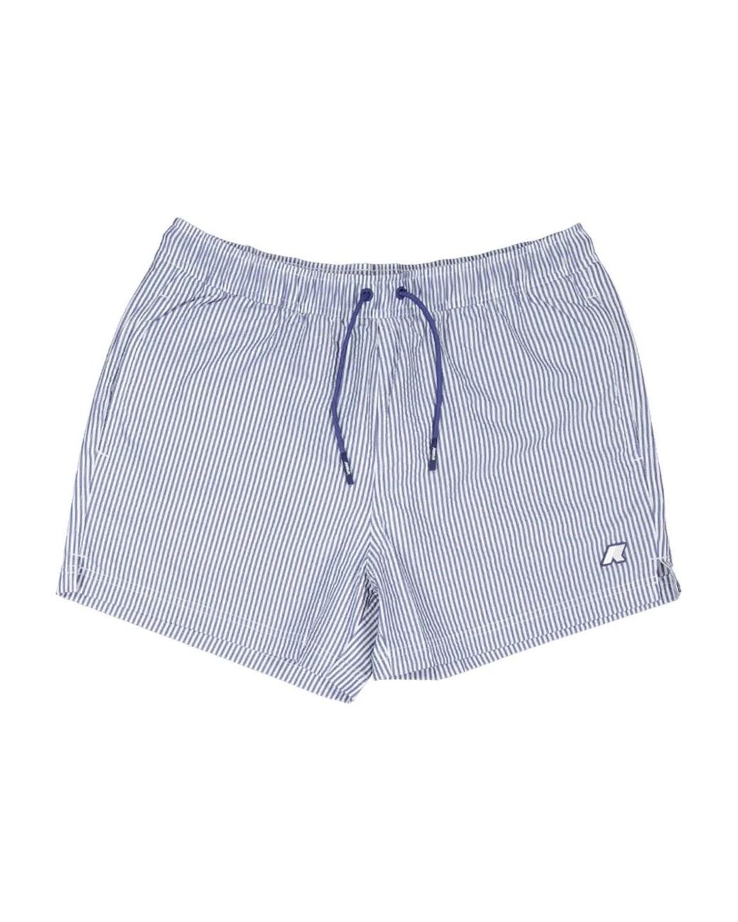 K-Way Blue Hazel Swim Shorts for men