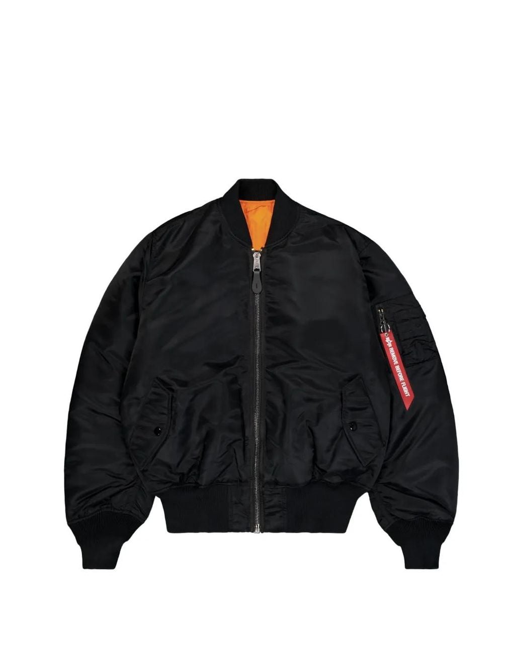 Alpha Industries Black Ma-1 Heritage Bomber Jacket