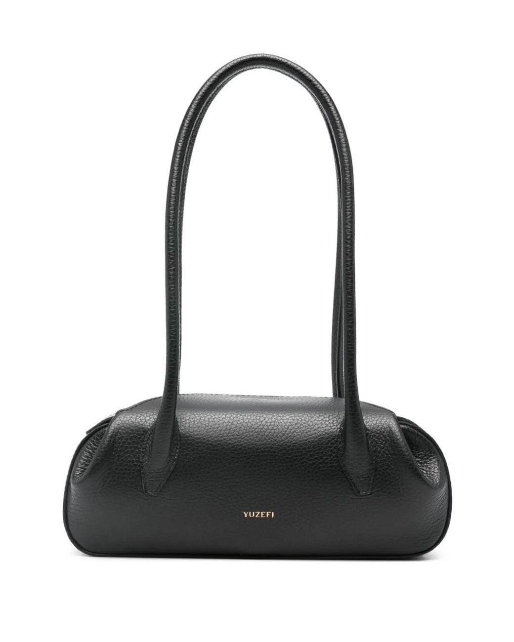 Yuzefi Black Mini Oyster Shoulder Bag