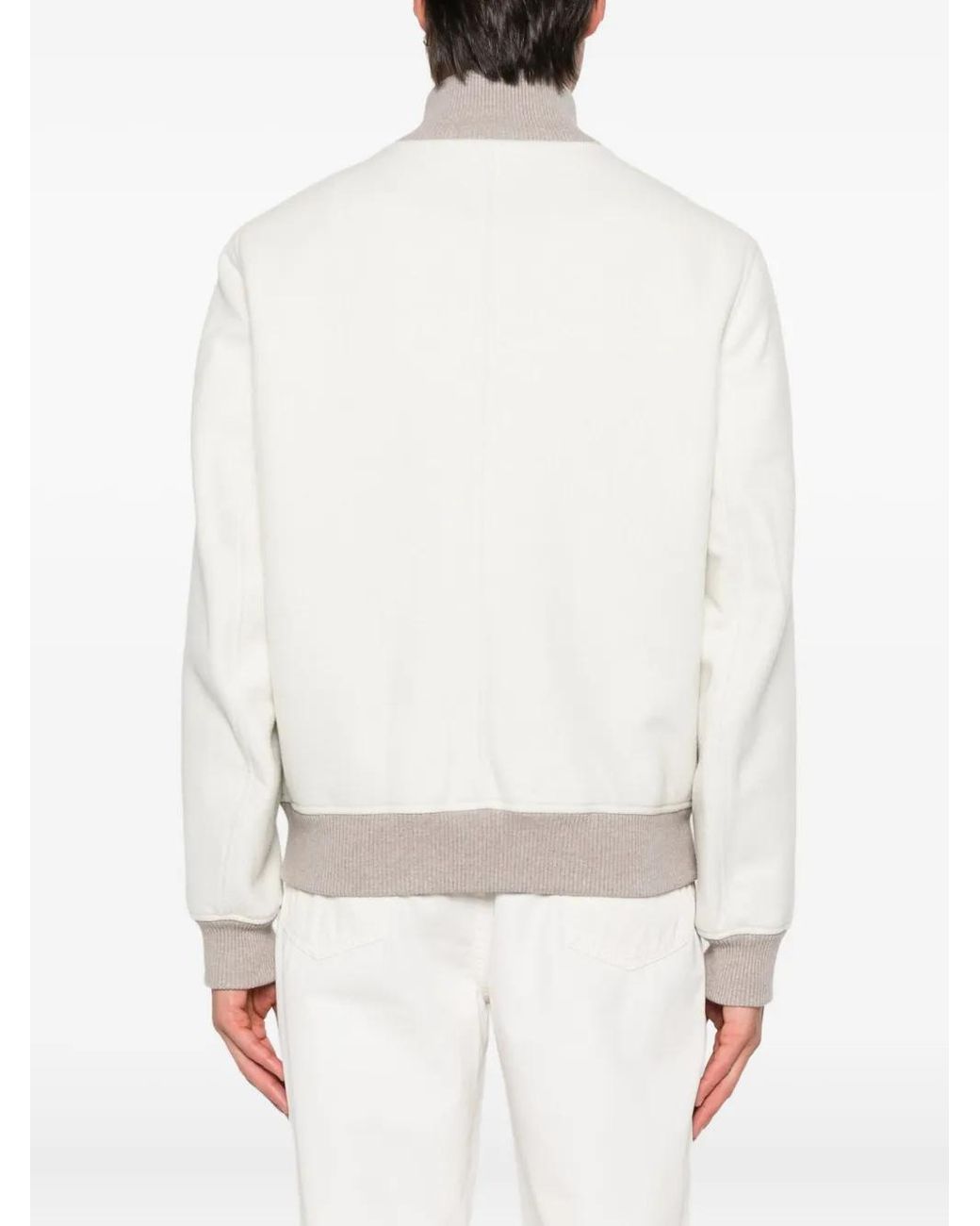 Brunello Cucinelli White Jacket for men