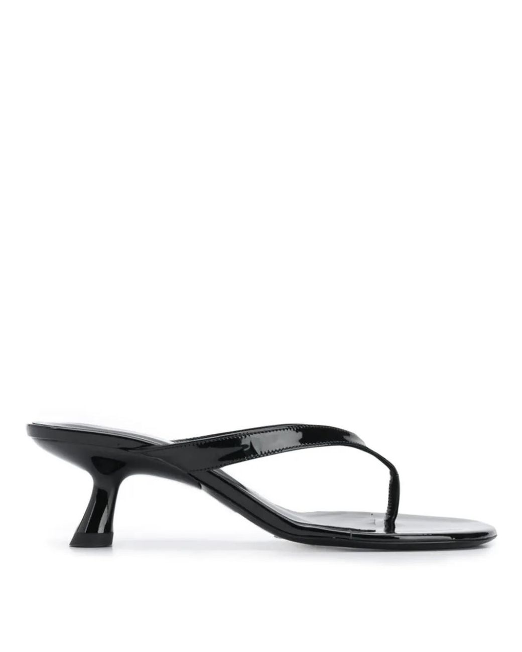Simon Miller Black Beep Patent-leather Sandals