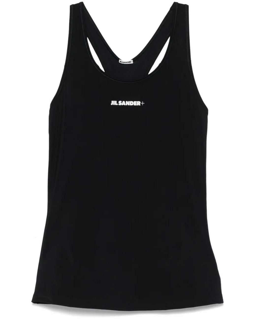 Jil Sander Black Technicalb Jersey Tank Top