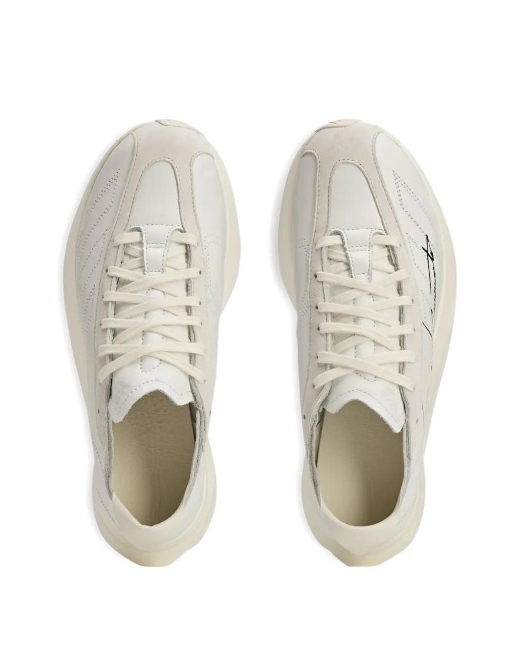 Y-3 White Adios Pro 3.0 Lx Leather Sneakers