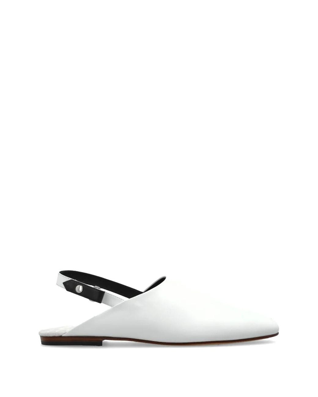 KENZO White Kali Slingback Mules