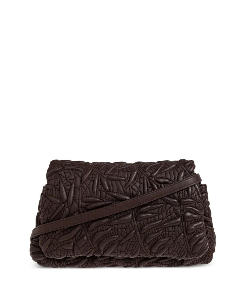 Munthe Brown Foluke Quilted Clutch Bag