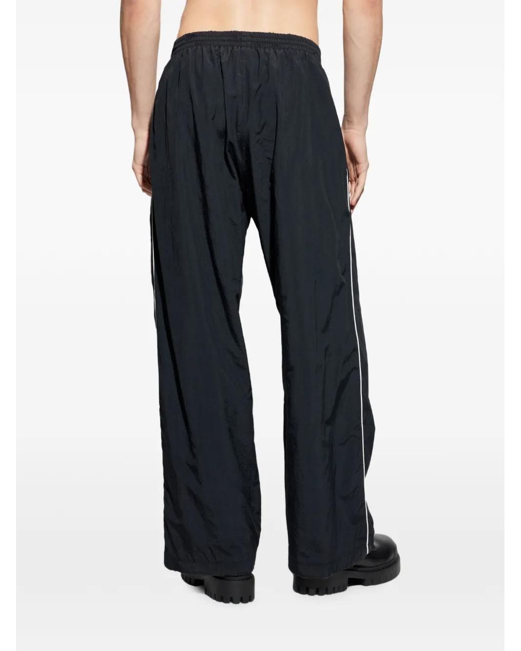 Balenciaga Blue Standard-Script Track Pants for men