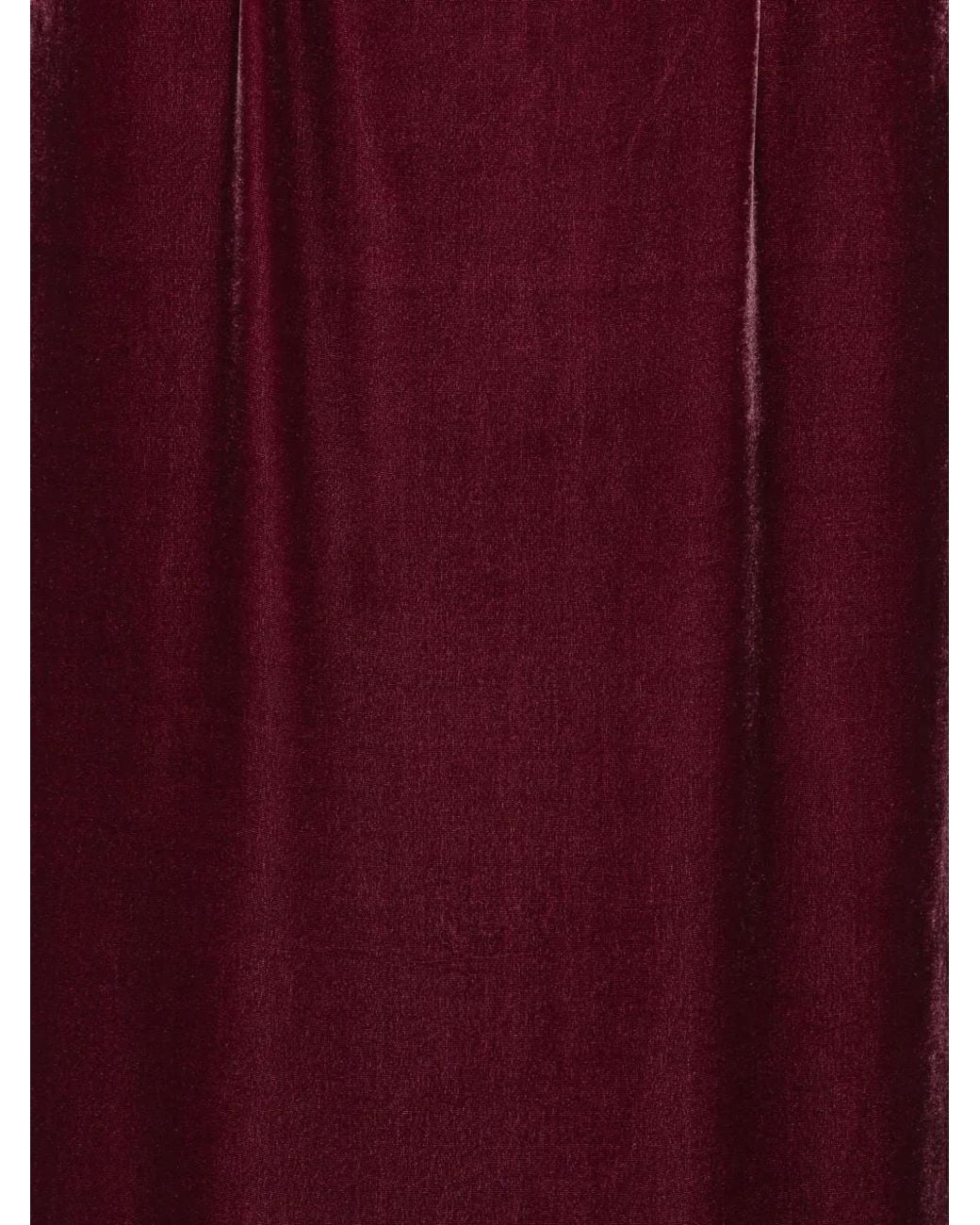 ROTATE BIRGER CHRISTENSEN Purple Silk Velvet Strap Dress Dark
