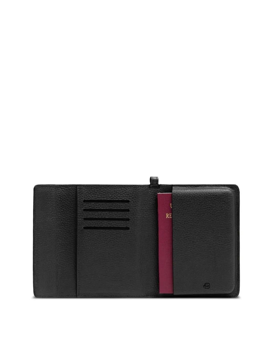 Piquadro Black Étui Pour Passeport Modus En Cuir for men
