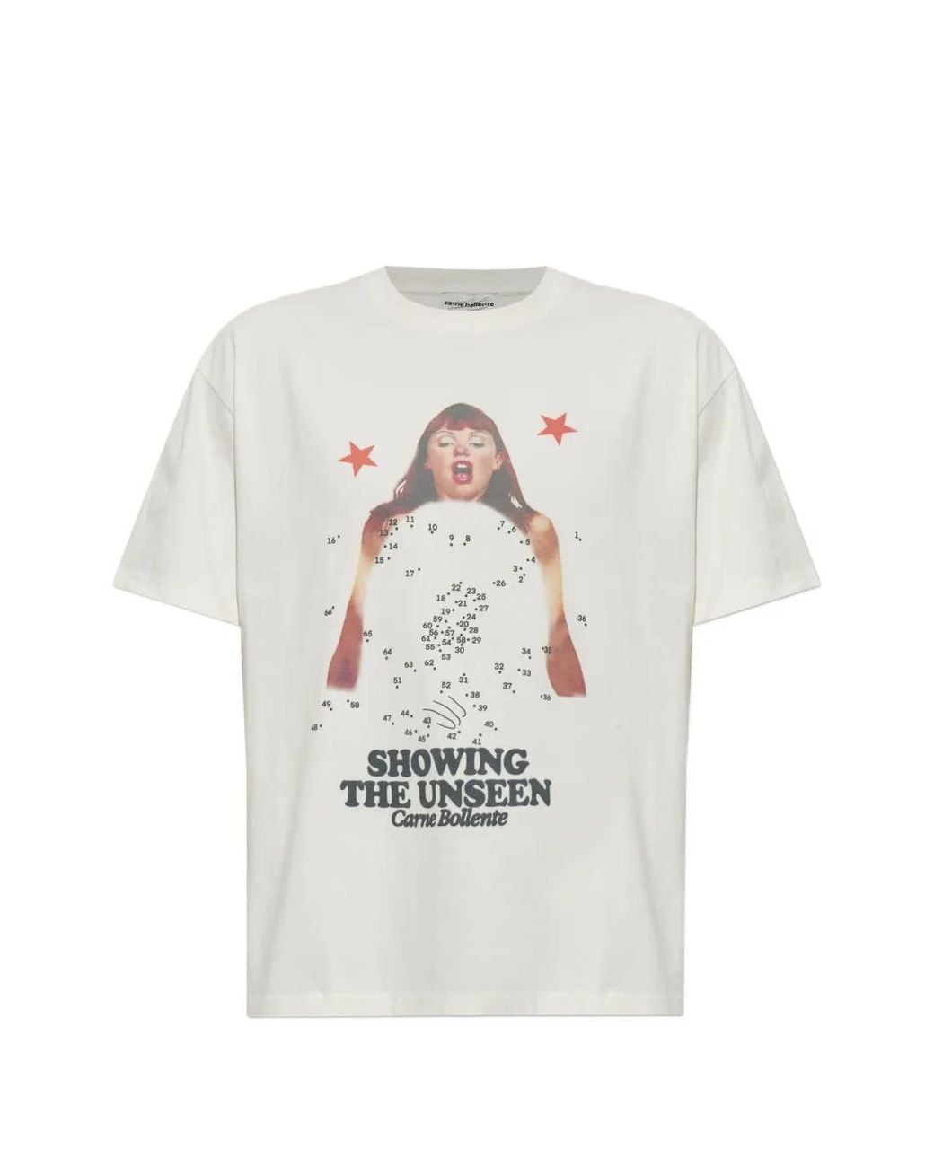 Carne Bollente White T-Shirt À Imprimé Graphique