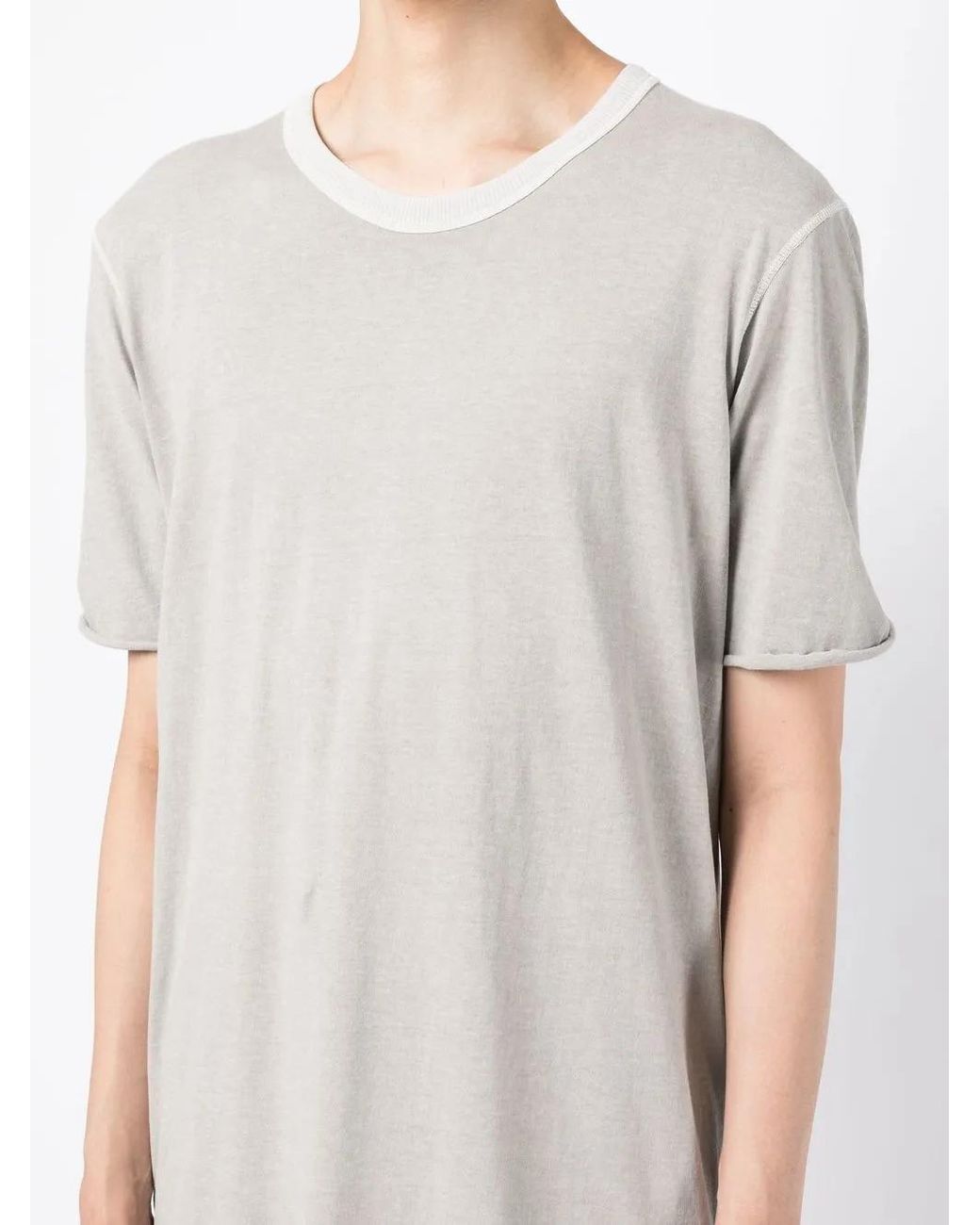 Boris Bidjan Saberi White Round-Neck Cotton T-Shirt for men