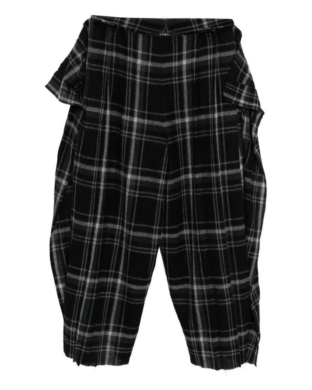 Limi Feu Black Checked Flared Trousers