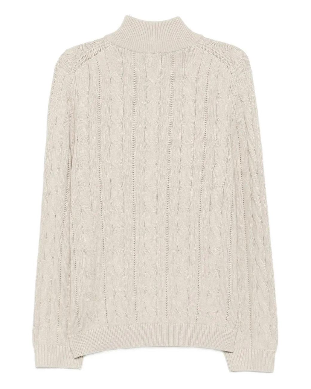 Paul Smith Natural Cable-Knit Jumper for men