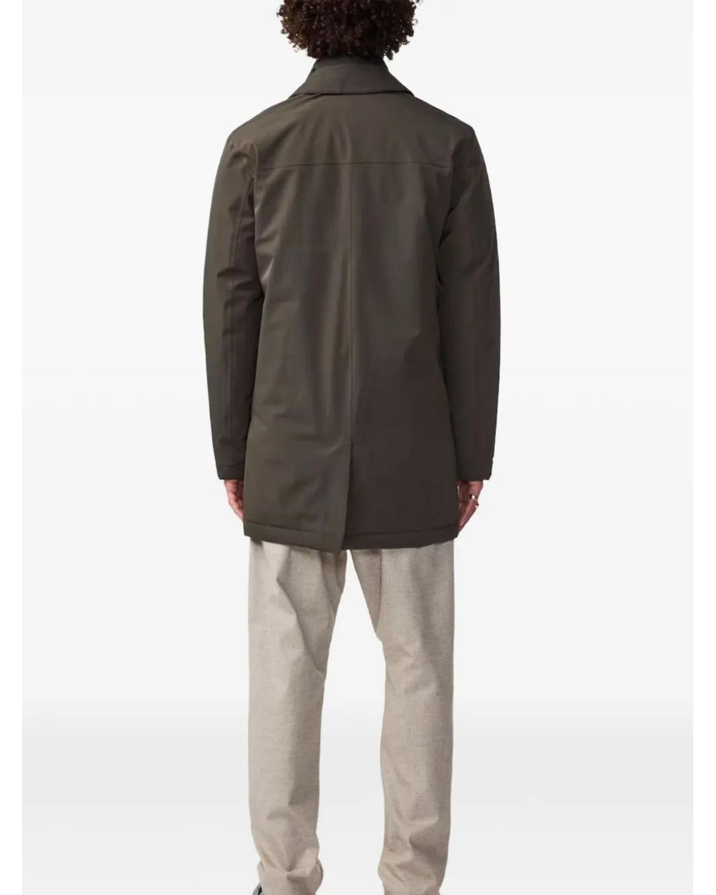 NN07 Green Single-Breasted Coat for men