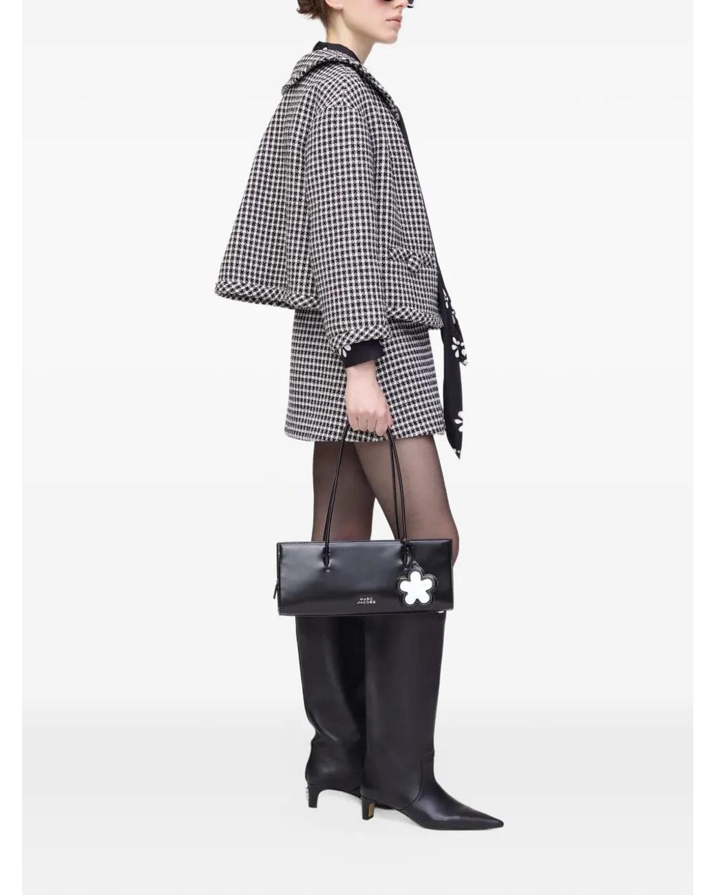 Marc Jacobs Gray Gingham Tweed Jacket