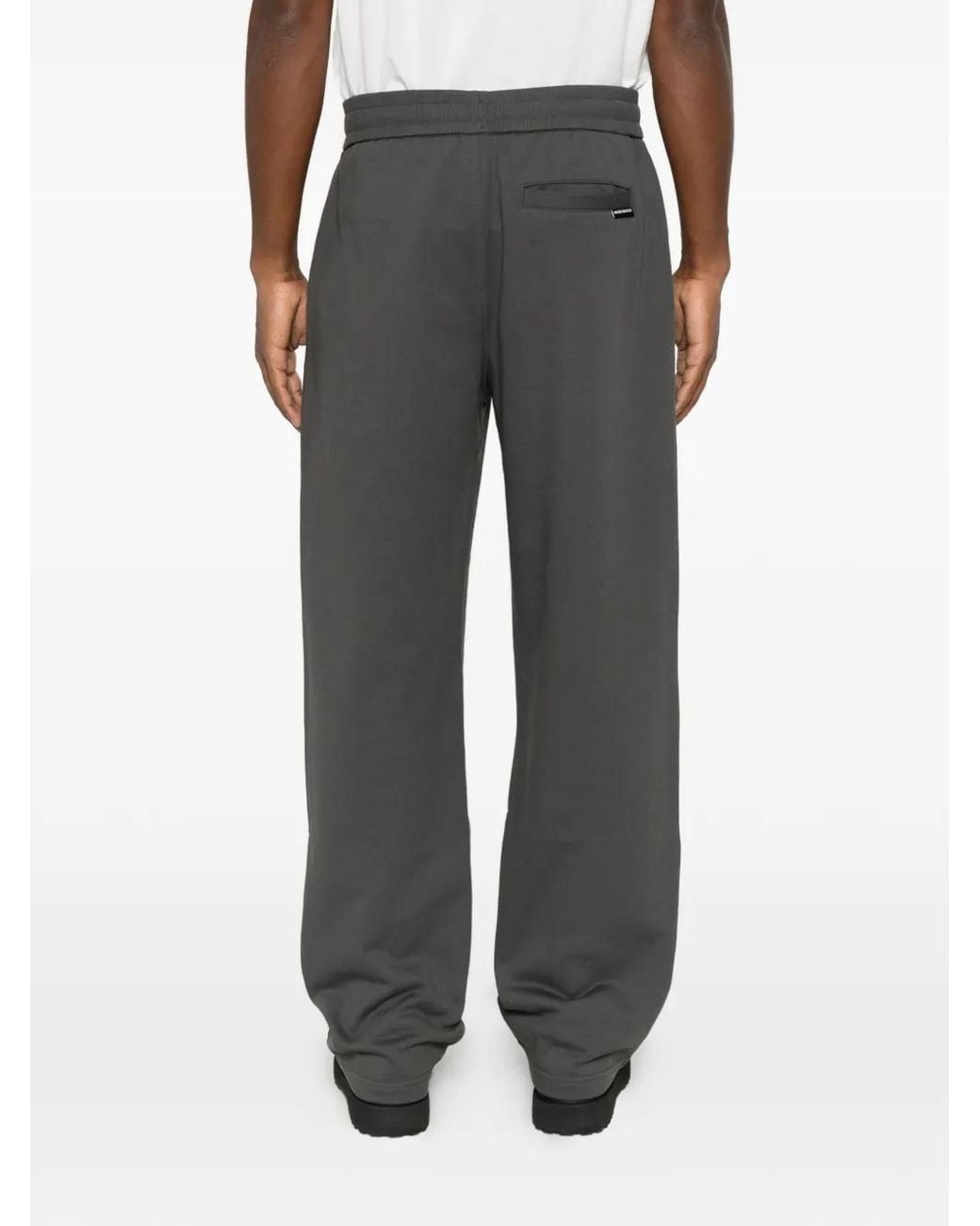 Moose Knuckles Gray Logo-Patch Drawstring Track Pants for men