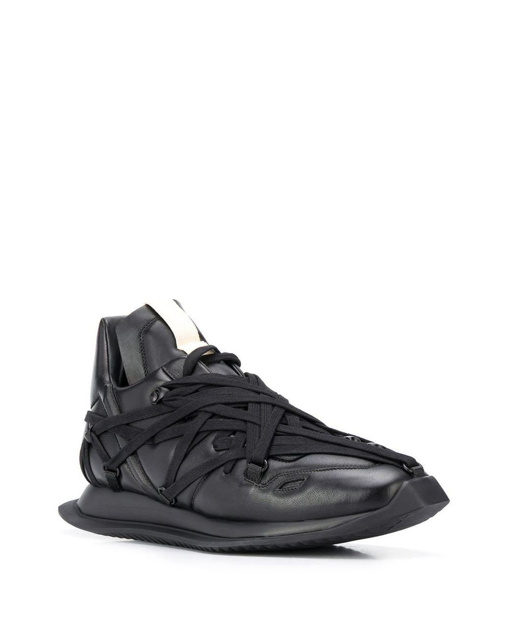 Rick Owens Maximal Runner Sneakers in Black for Men | Lyst