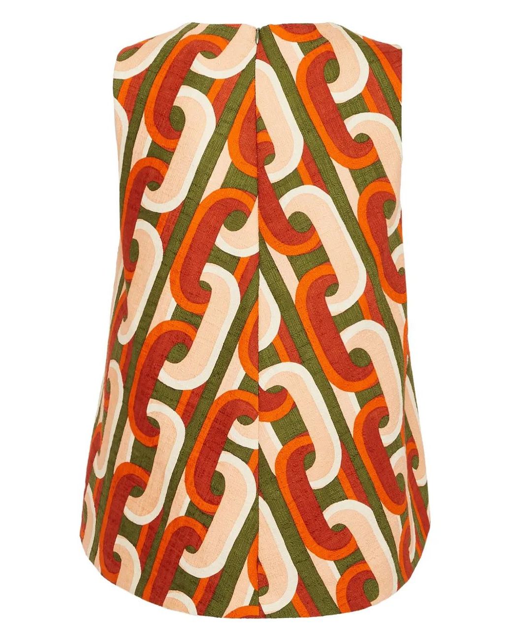 LaDoubleJ Orange Stretch-Cotton La Scala Top