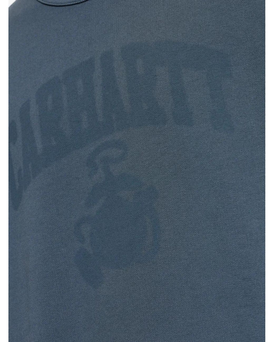 Carhartt Blue Graphic Long-Sleeve Sweater for men