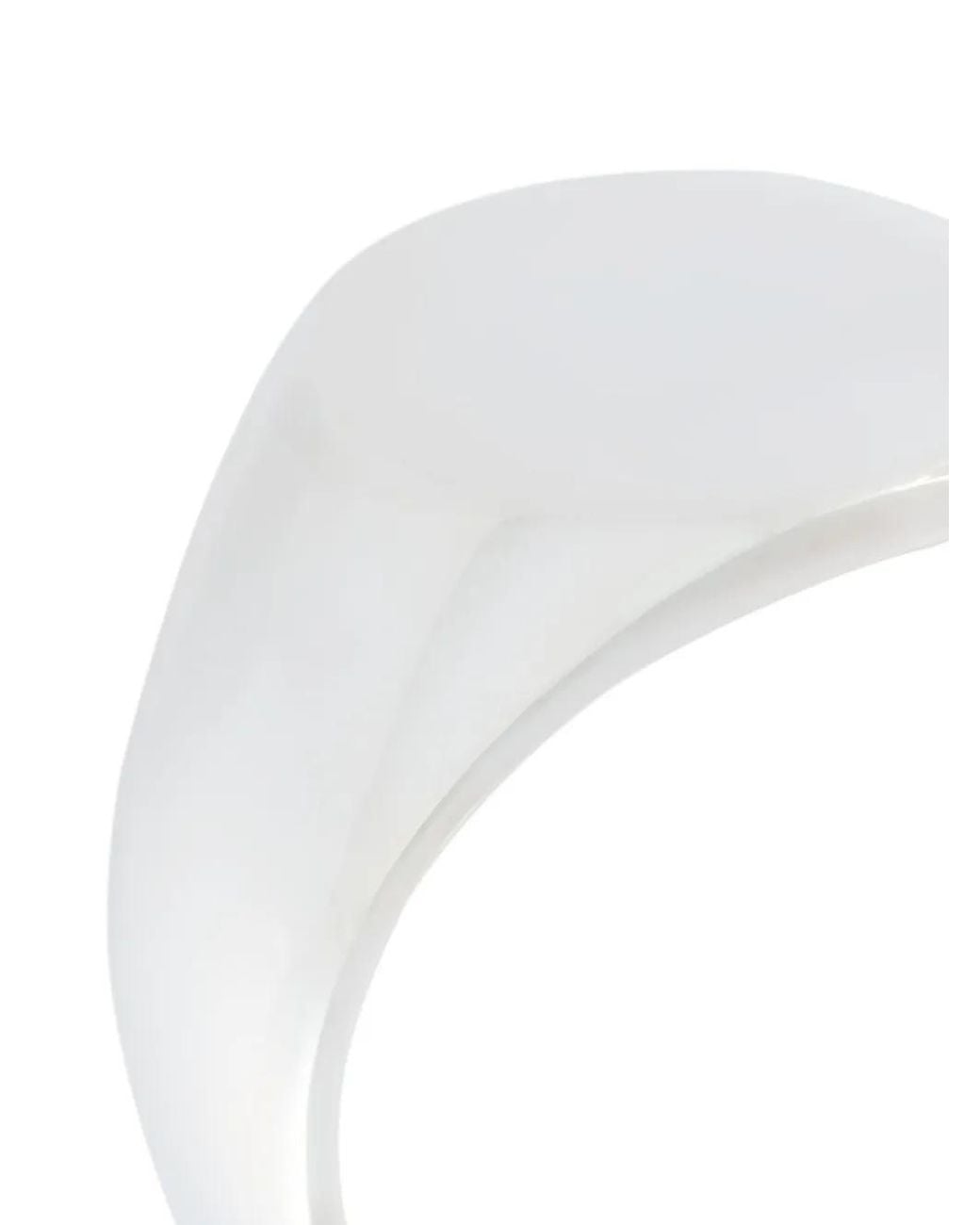 Tom Wood White 'The Oval' Signet Ring