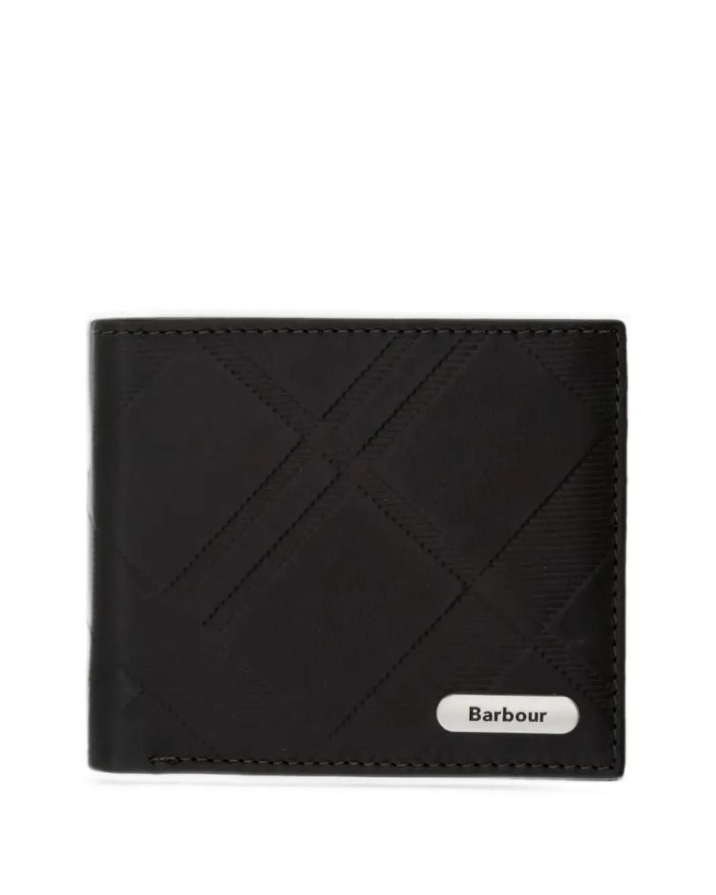 Barbour Black Brunton Leather Wallet for men