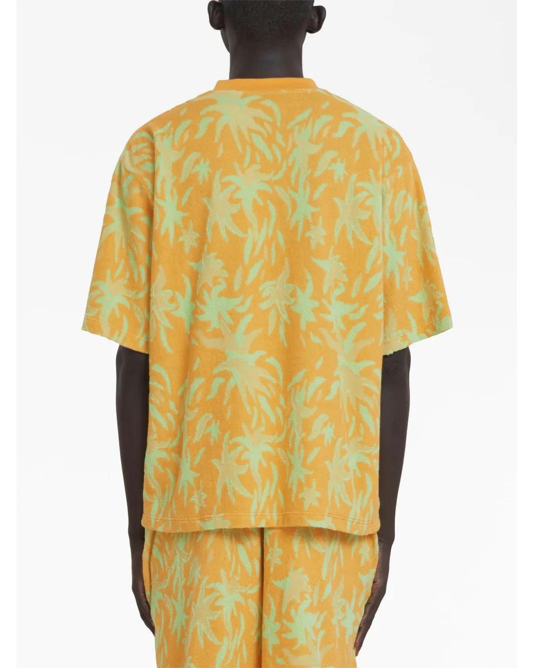 Marni Yellow T-Shirt À Imprimé Graphique for men
