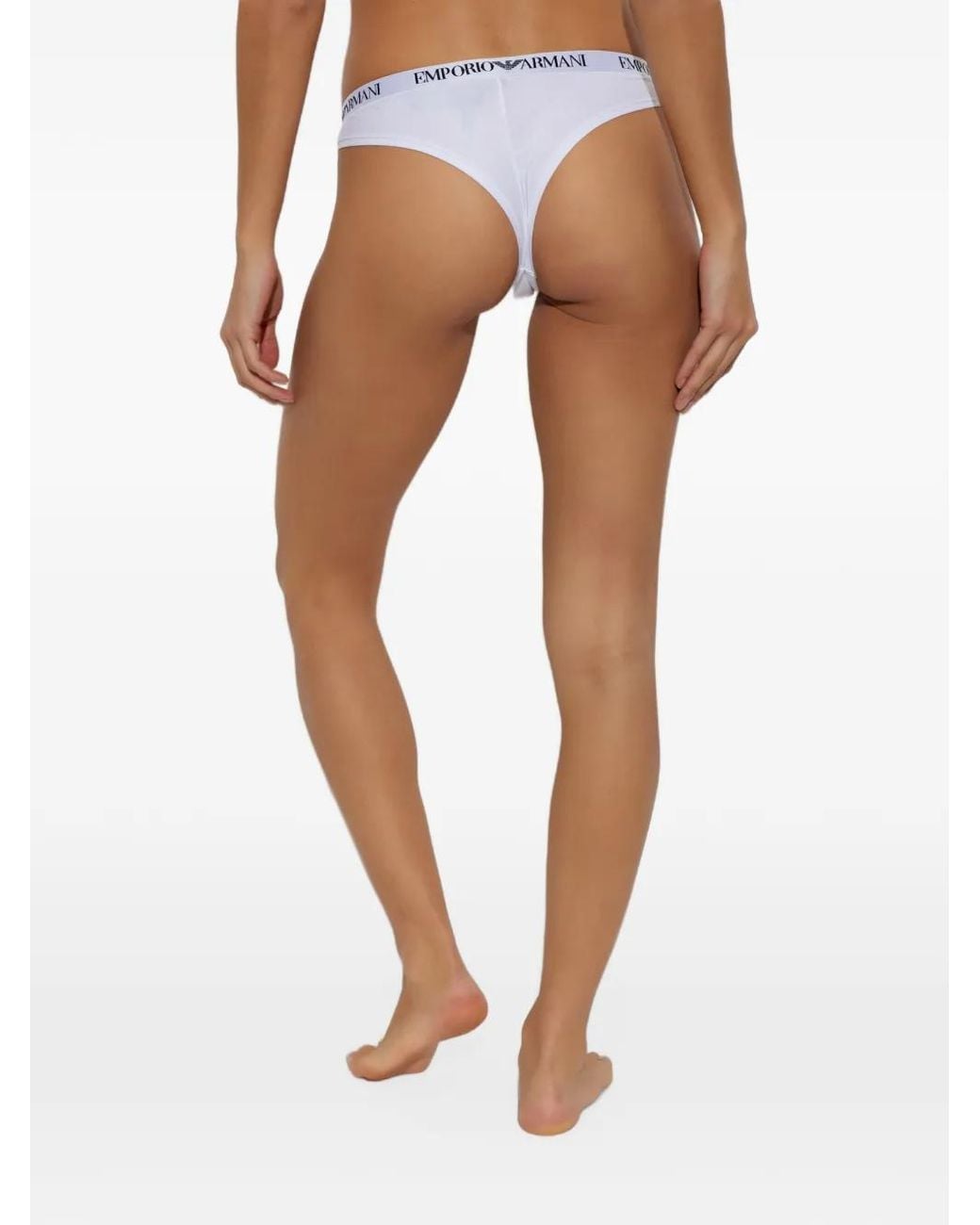 Emporio Armani White Two-Pack Of Brazilian Briefs