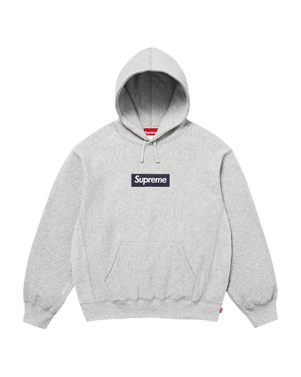 Supreme White Box Logo Hoodie for men