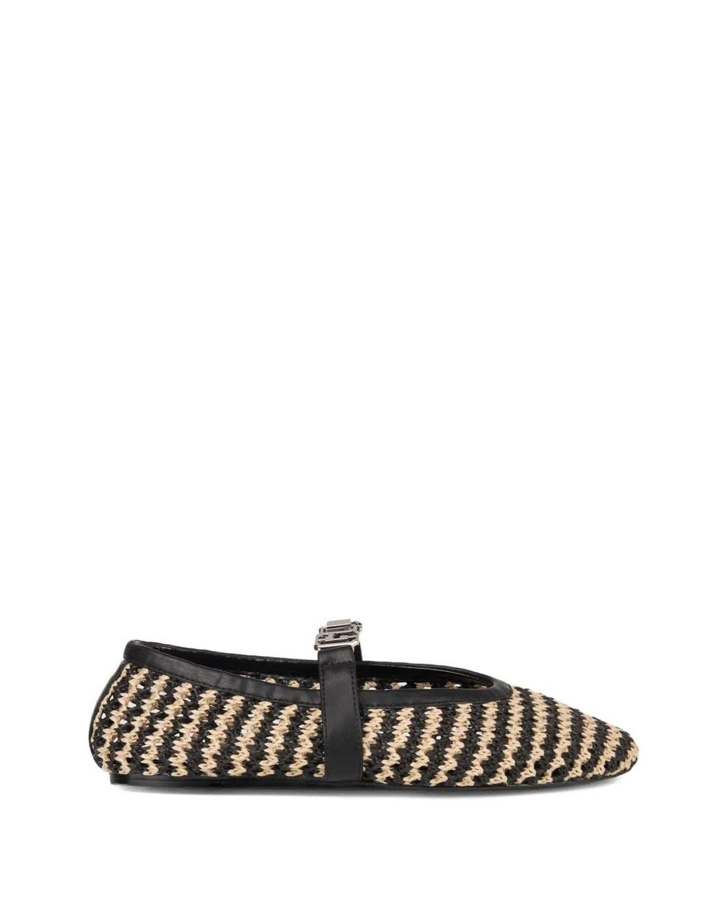 Gcds White Woven Ballet Flats