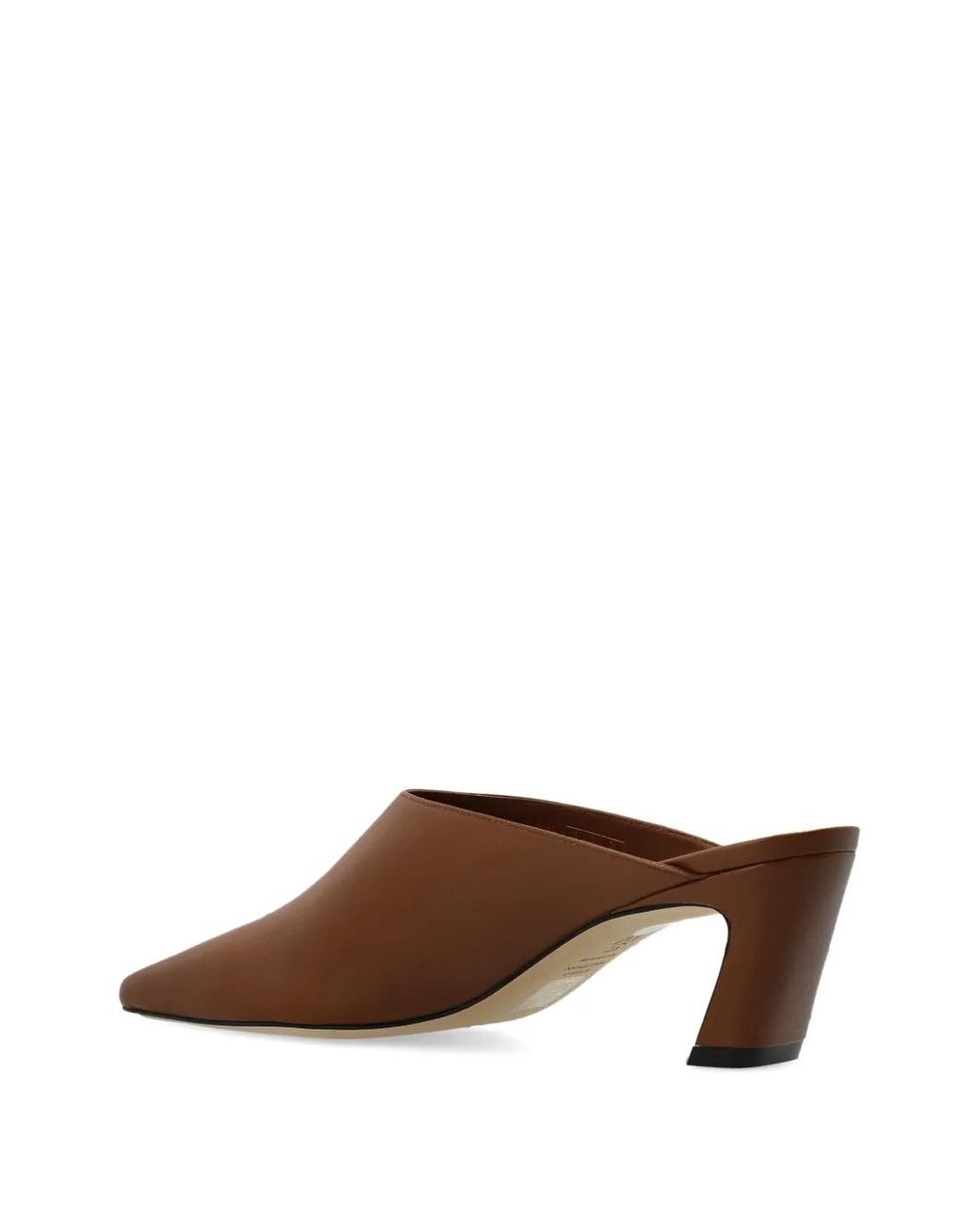Stuart Weitzman Brown Stassi Pointed-Toe Mules