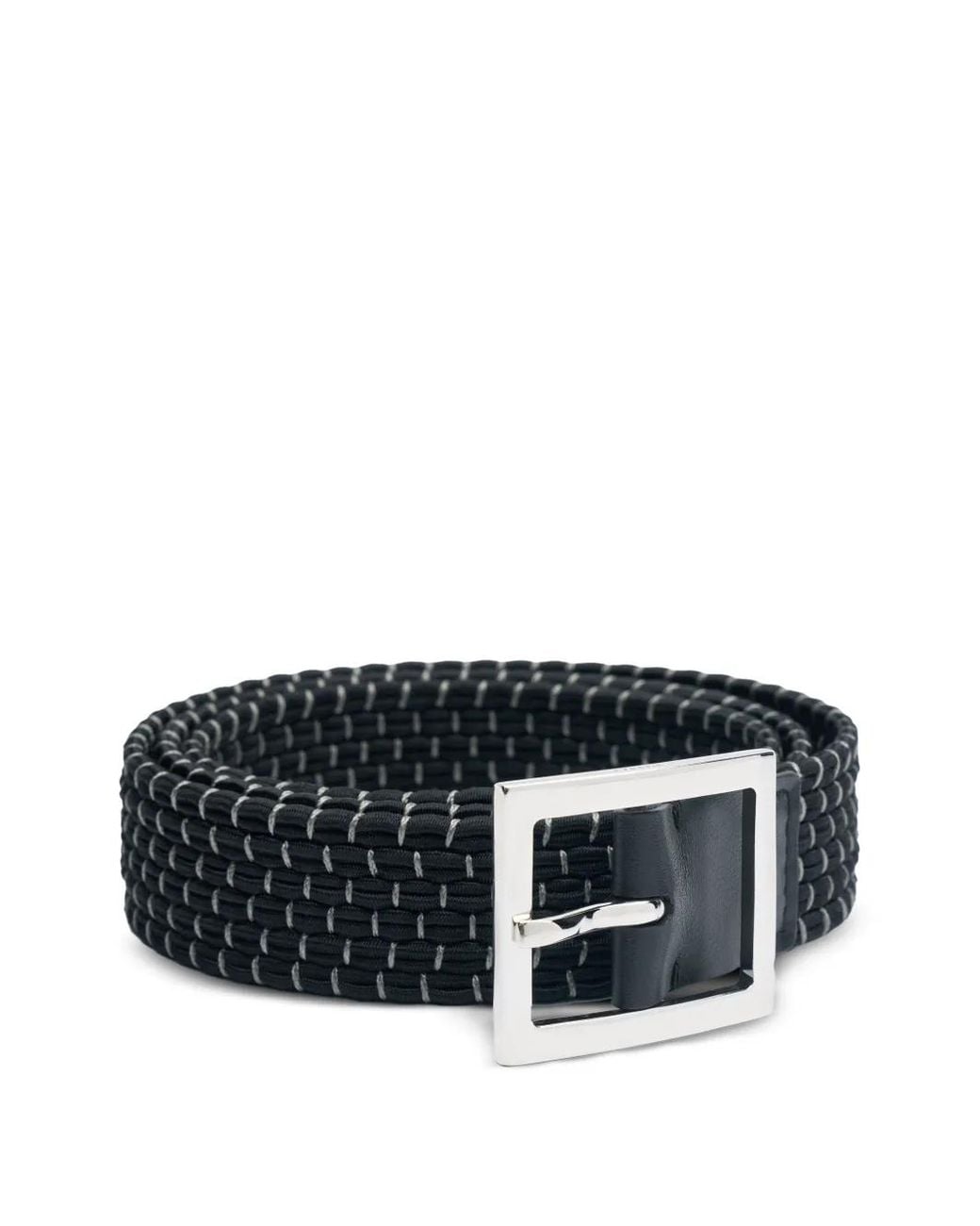 Amiri Black Braided Skater Belt for men