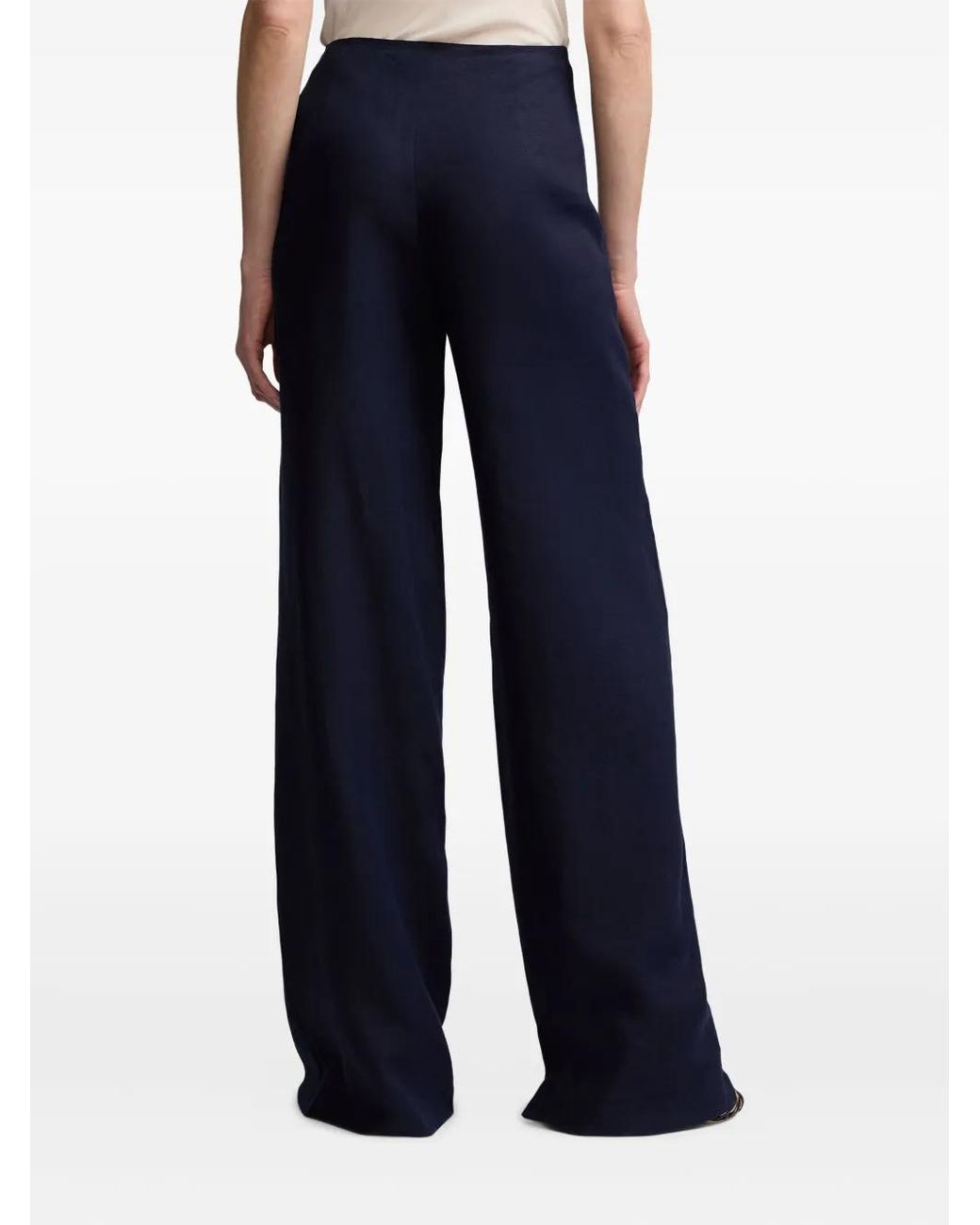 Ralph Lauren Blue Wide-Leg Trousers