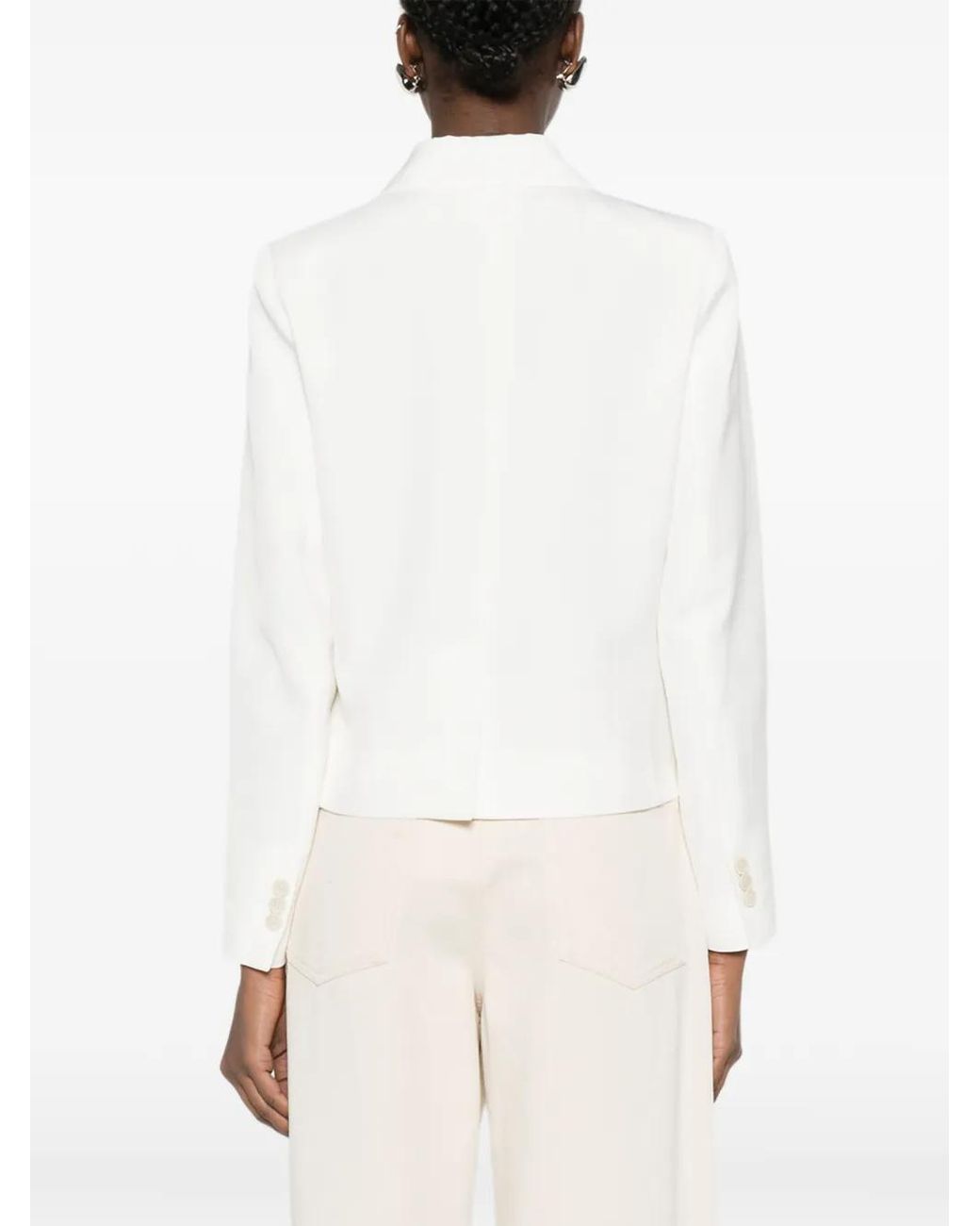 P.A.R.O.S.H. White Patch-Pocket Jacket
