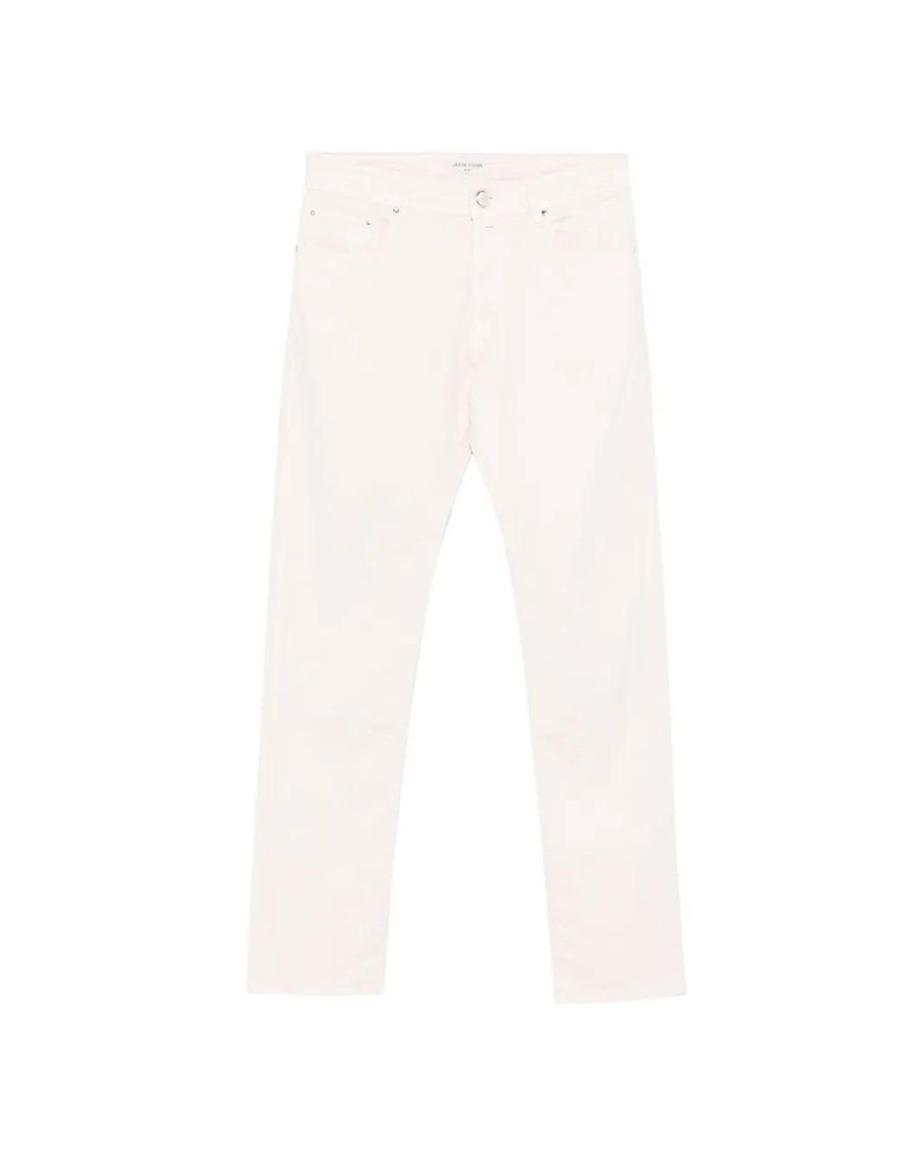 Jacob Cohen White Bard Trousers for men