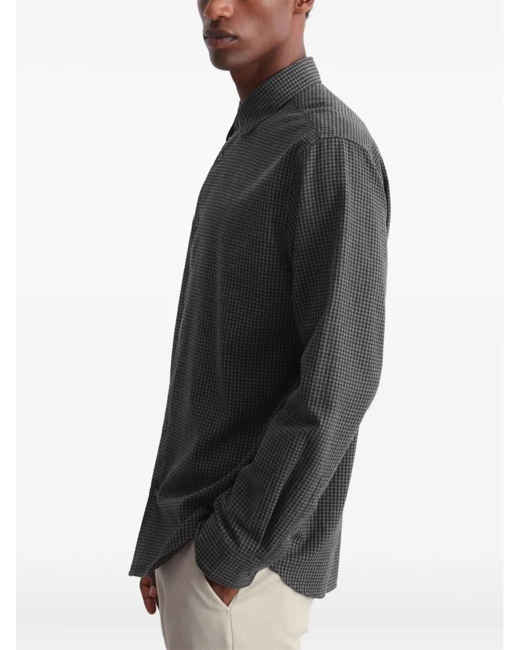 Marc O' Polo Gray Checked Button-Up Shirt for men