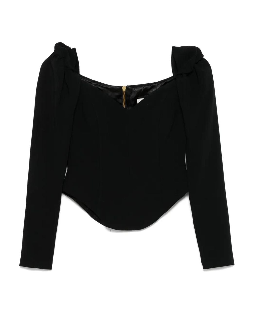 MOOS STUDIO Black Off-Shoulder Top