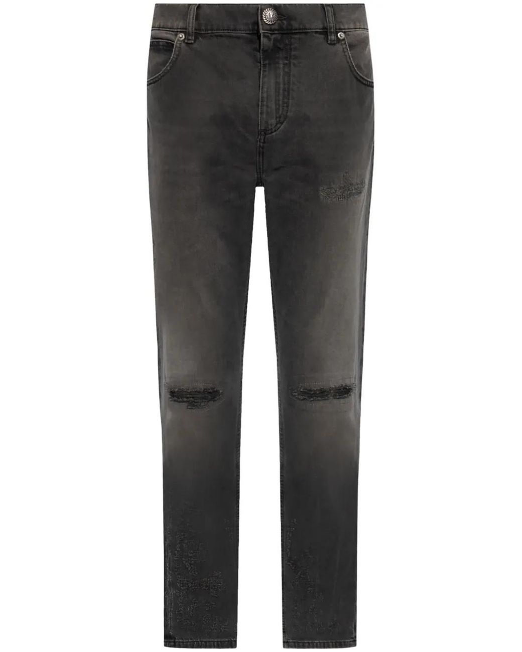 Balmain Gray Slim-Fit Jeans for men