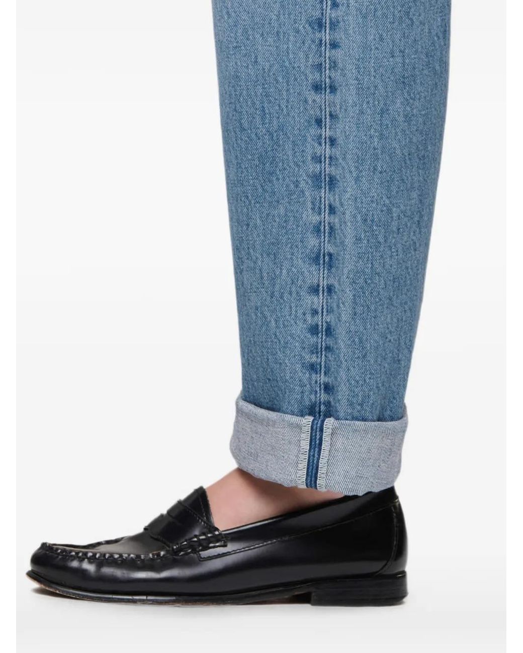 Re/done Blue Beau Straight-Leg Jeans