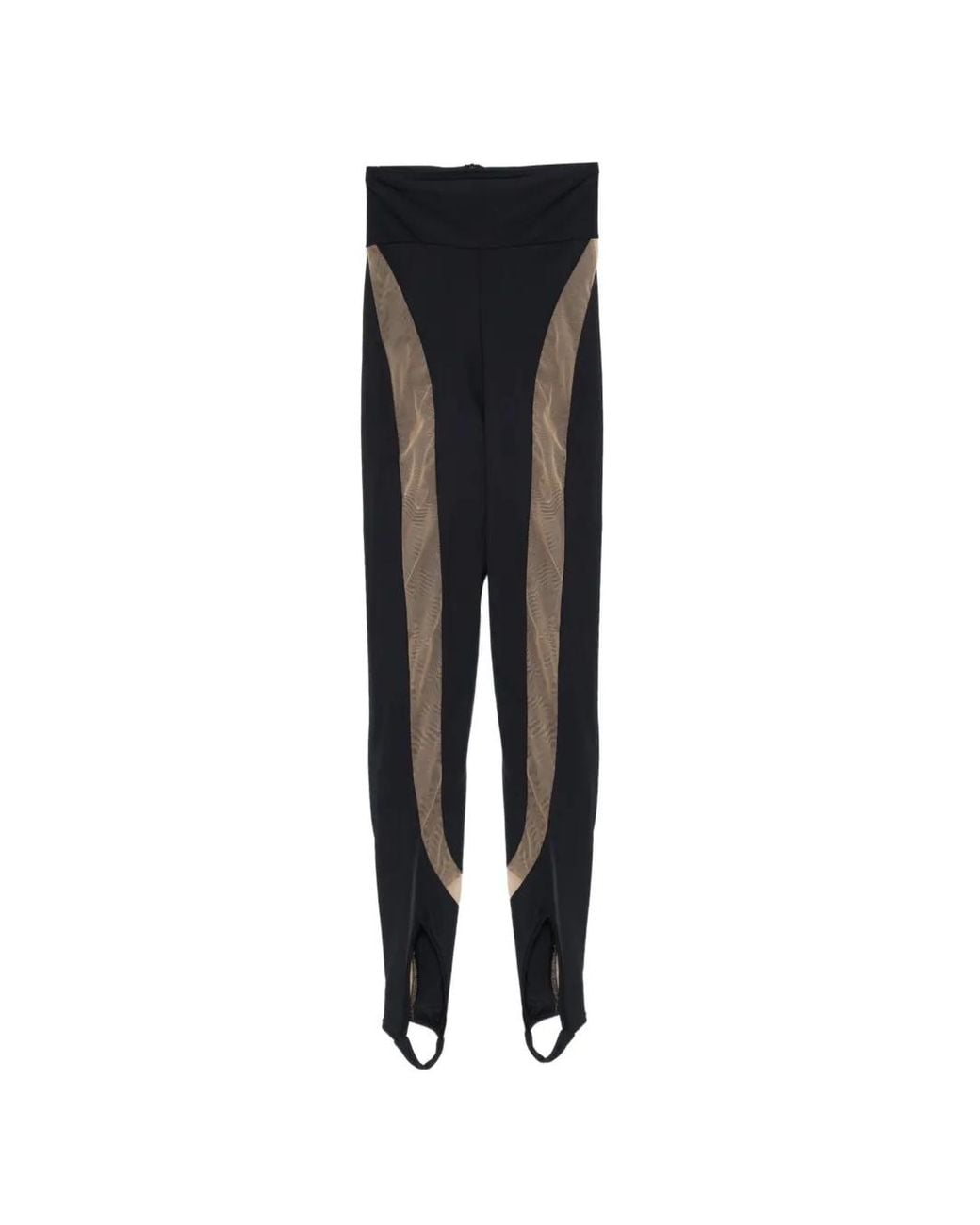 MITILIANE COUTURE Black Legging À Empiècement En Résille