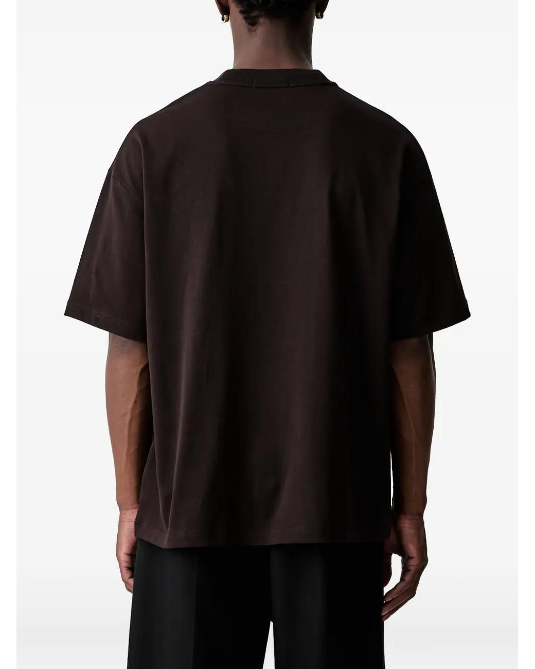 Fred Perry Black Oversized T-Shirt for men