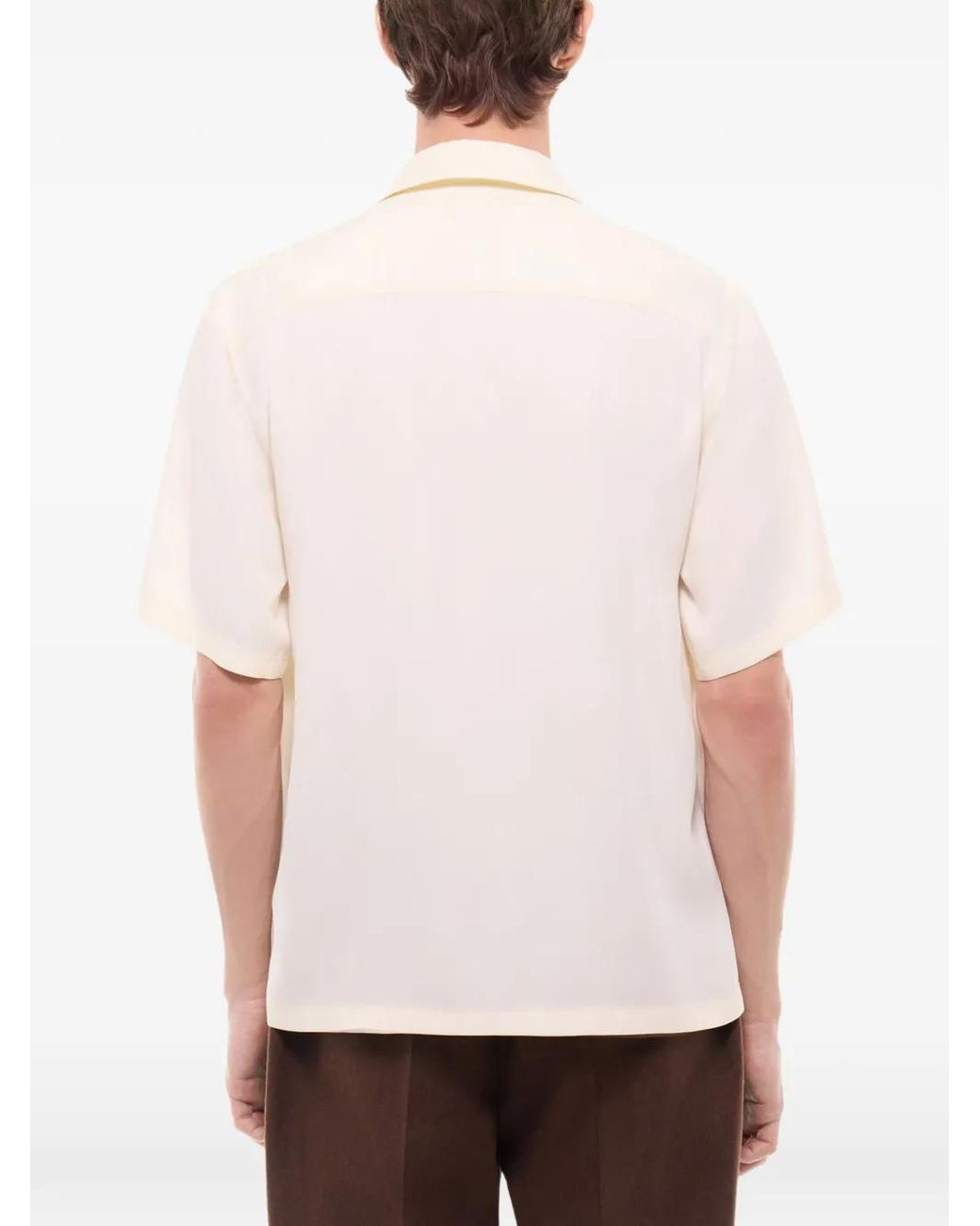 Fursac Pink Camp-Collar Short-Sleeve Shirt for men