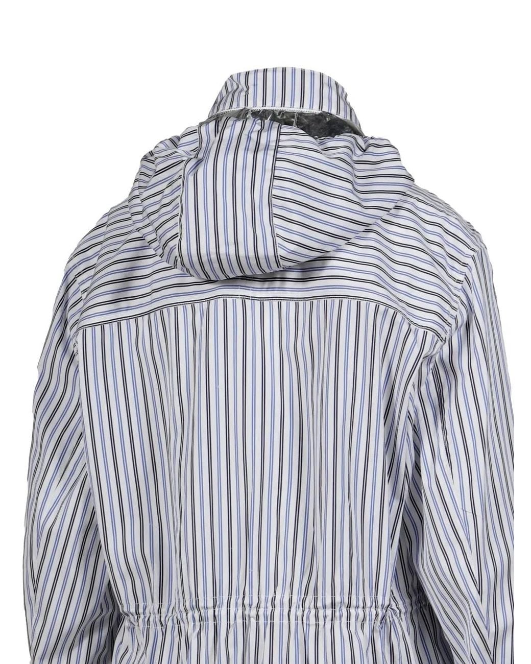 Rabanne Gray Striped Drawstring Jacket