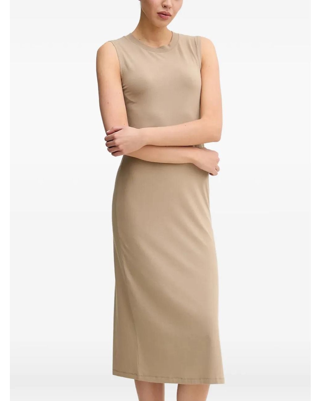 Marc O' Polo Natural Crew-Neck Sleeveless Dress