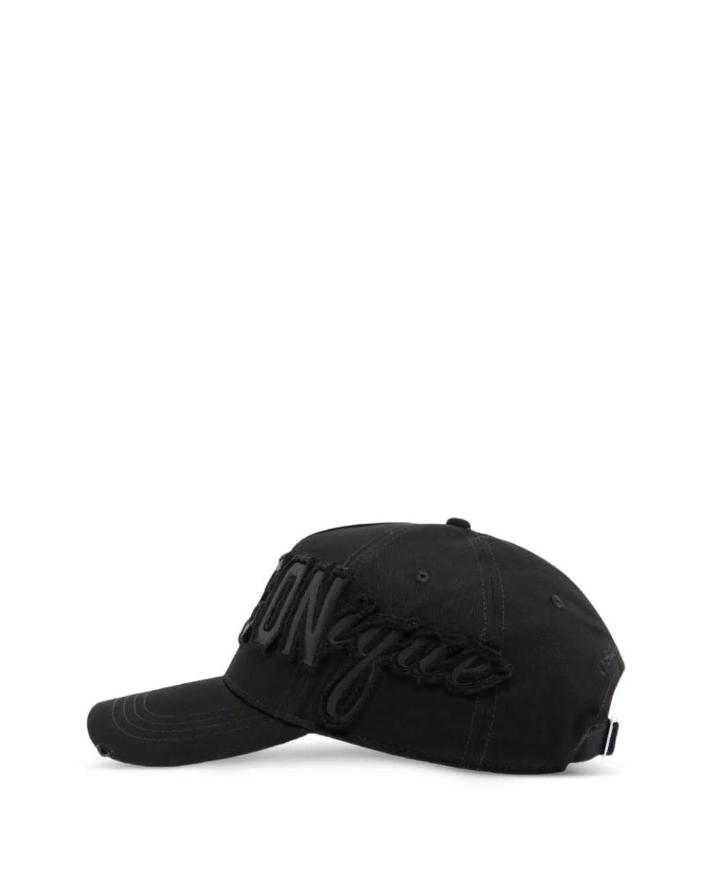 DSquared² Black Cotton Iconique Baseball Cap for men