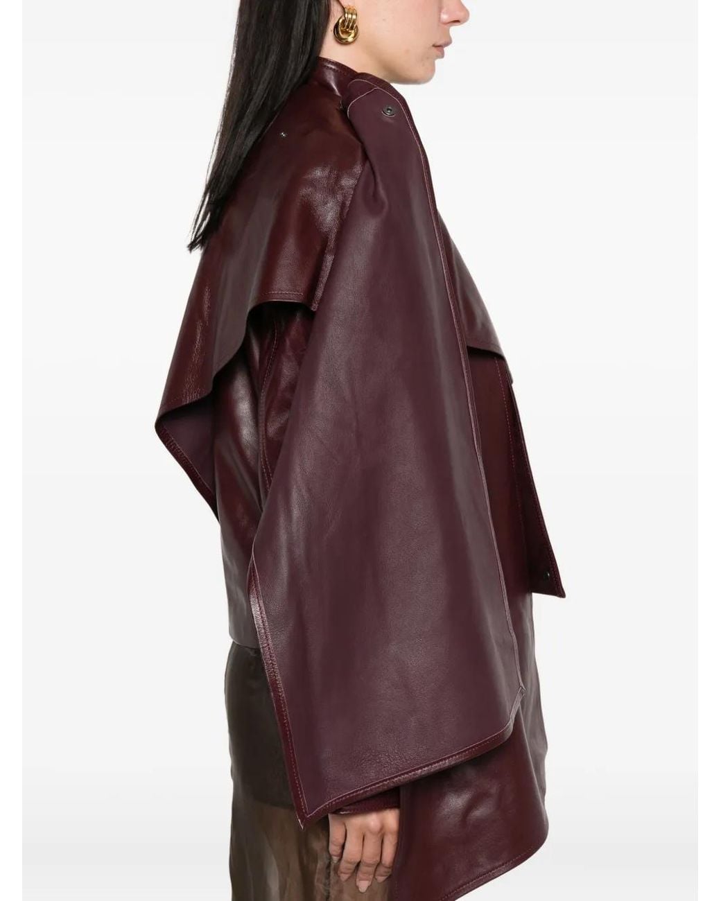 DUCIE Brown Naomi Leather Jacket