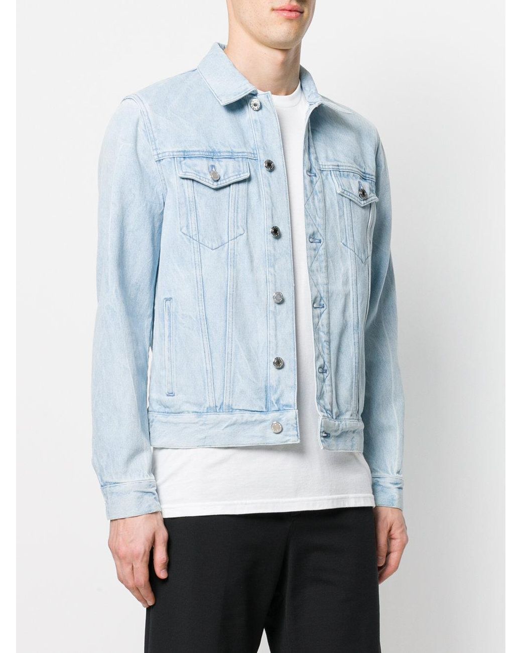 Givenchy Logo Print Denim Jacket in 